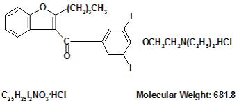 Amiodarone structural formula