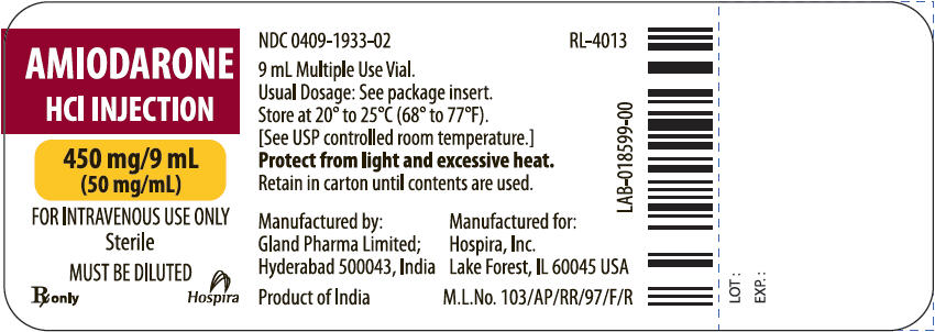 PRINCIPAL DISPLAY PANEL - 450 mg/9 mL Vial Label
