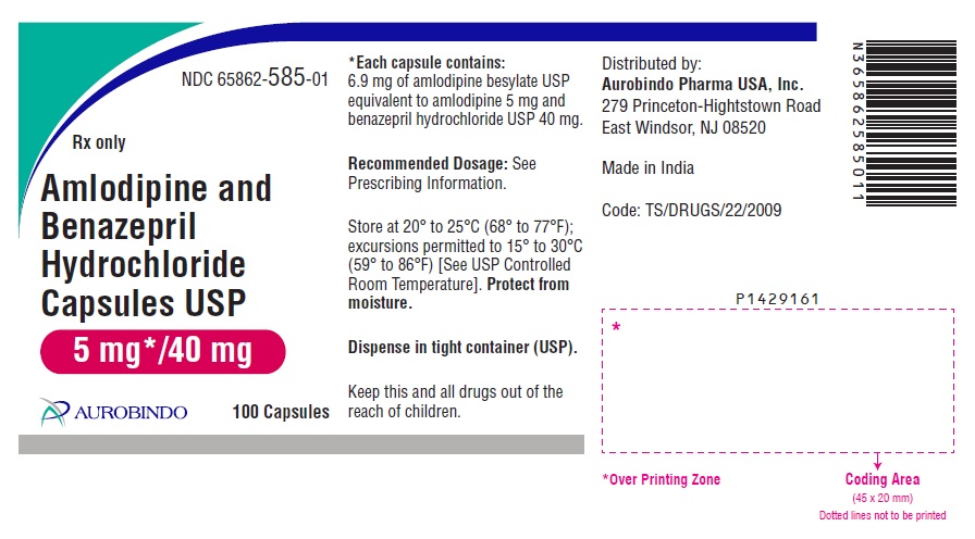 PACKAGE LABEL-PRINCIPAL DISPLAY PANEL - 5 mg/40 mg (100 Capsules Bottle)