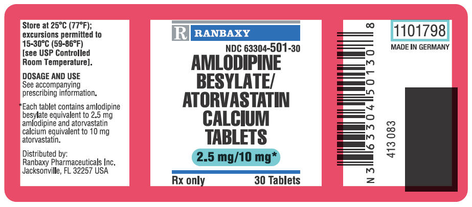 PRINCIPAL DISPLAY PANEL - 2.5 mg/10 mg Tablet Label