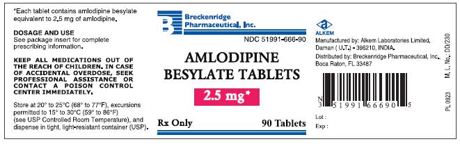 PRINCIPAL DISPLAY PANEL – AMLODIPINE BESYLATE TABLETS 2.5 mg