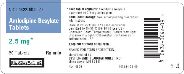 PRINCIPAL DISPLAY PANEL - 2.5 mg 90 Tablet Bottle