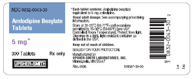 PRINCIPAL DISPLAY PANEL - 5 mg 300 Tablet Bottle