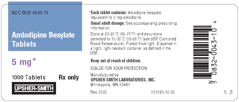 PRINCIPAL DISPLAY PANEL - 5 mg 1000 Tablet Bottle