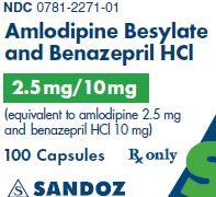 PRINCIPAL DISPLAY PANEL -  Package Label – 2.5 mg/ 10 mg
