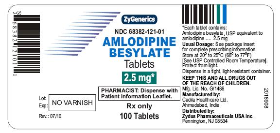 Amlodipine Besylate Tablets, 2.5 mg