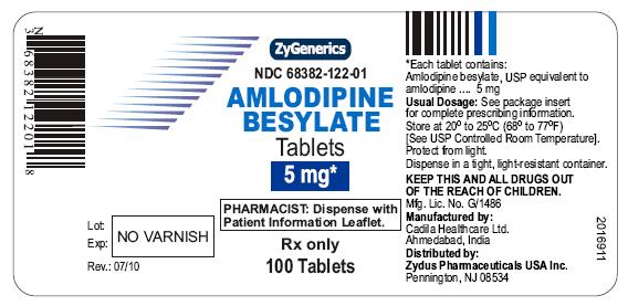 Amlodipine Besylate Tablets, 5 mg