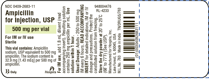 PRINCIPAL DISPLAY PANEL - 500 mg Vial Label
