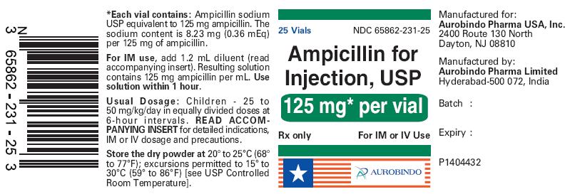 PACKAGE LABEL-PRINCIPAL DISPLAY PANEL - 125 mg (25 Vial) Box Label