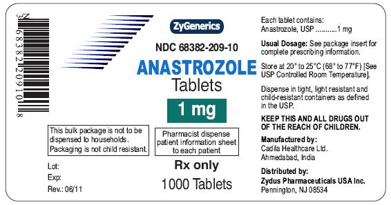 Anastrozole Tablets, 1mg