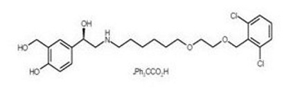 Vilanterol trifenatate chemical structure