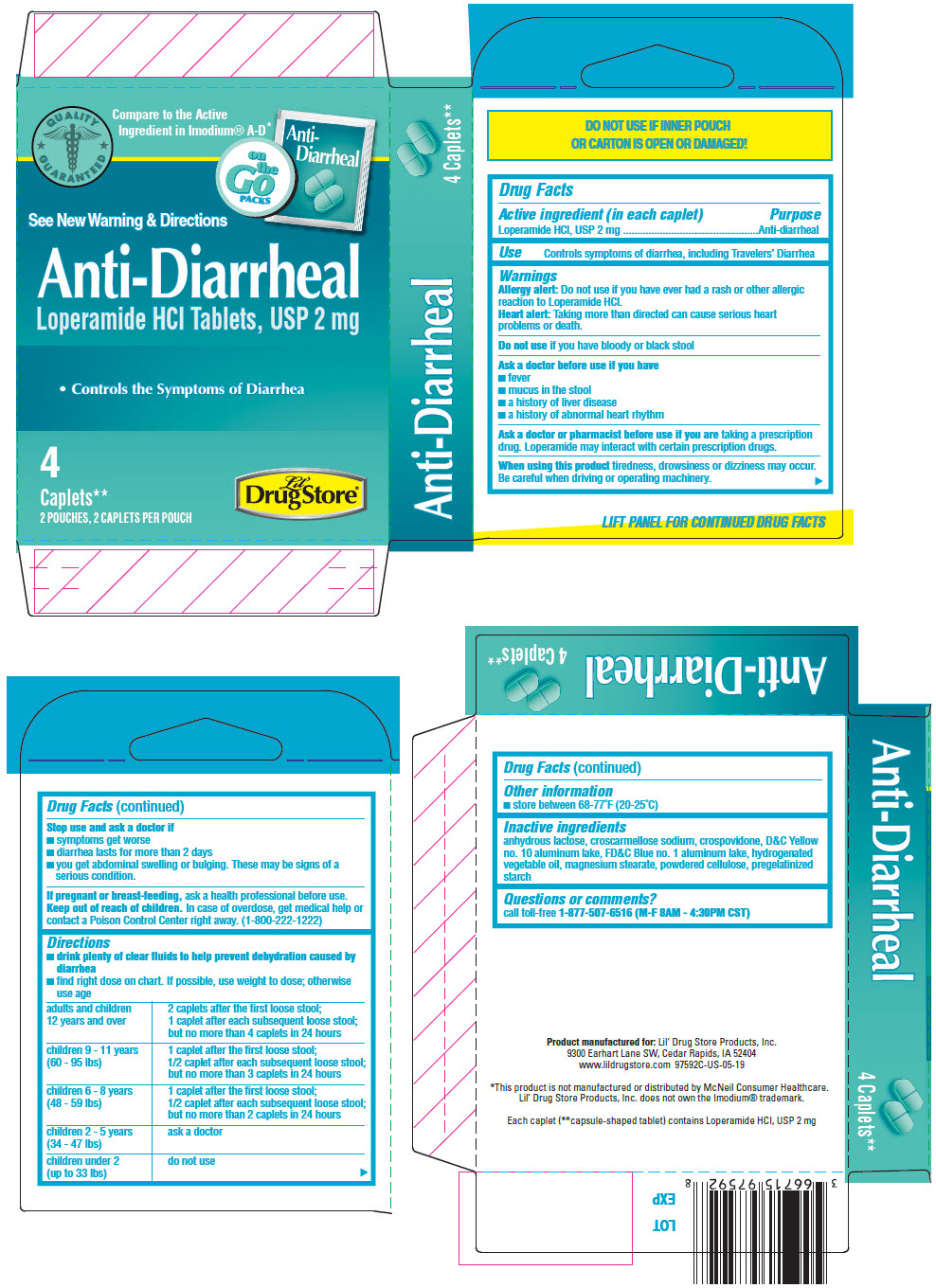 PRINCIPAL DISPLAY PANEL - 2 mg Caplet Pouch Carton