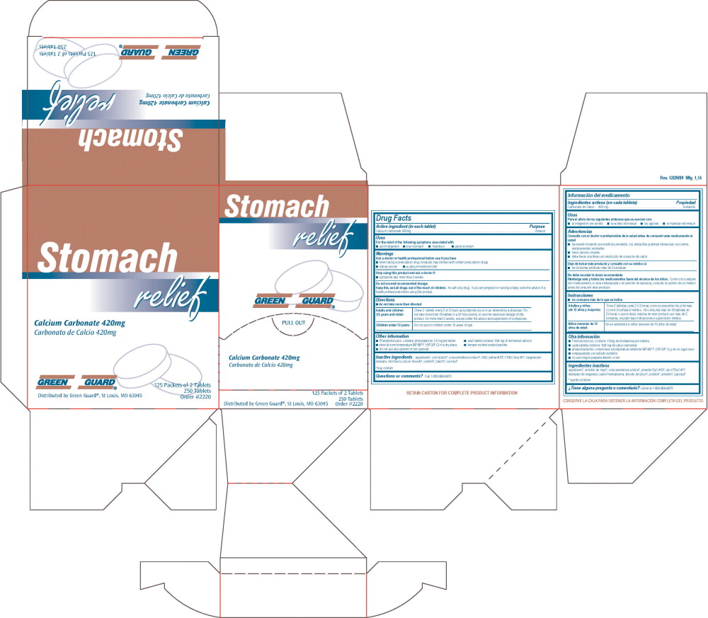 Principal Display Panel - 101R Green Guard Stomach Relief Label
