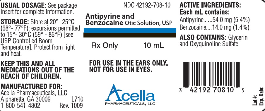 Antipyrine and Benzocaine label