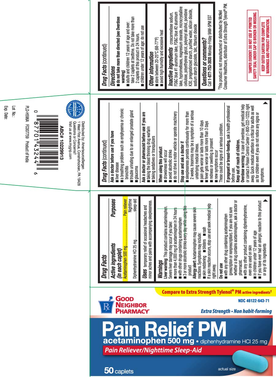 Acetaminophen 500 mg, Diphenhydramine HCl 5 mg