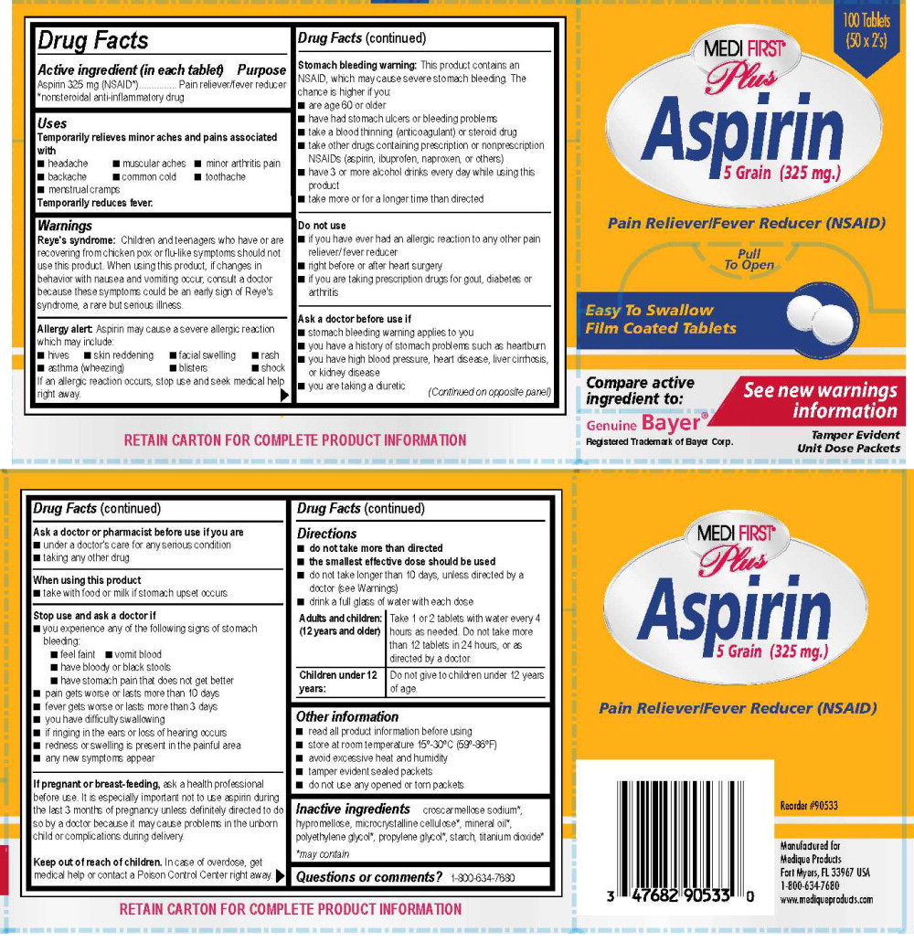 116R MFP Aspirin 325 mg Label
