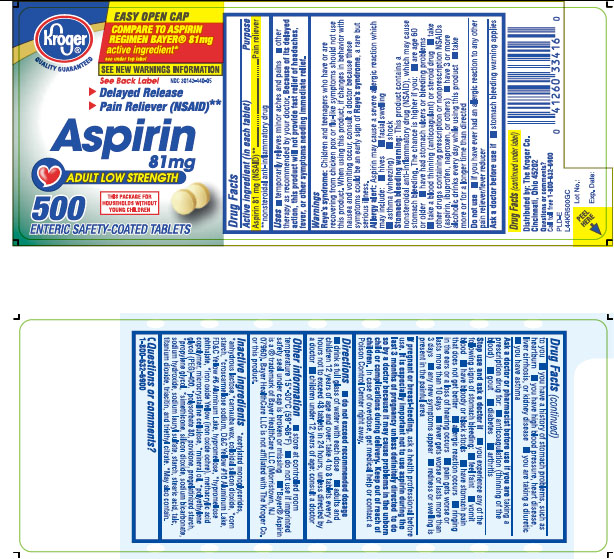 kroger aspirin 81 mg enteric coated