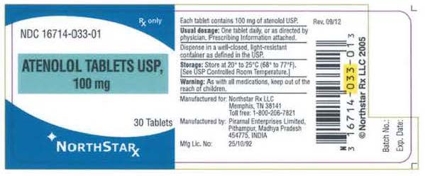 Principal Display Panel of Rxpak label of 30s pack of 100 mg