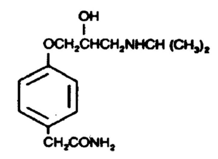 Chemical Structure of Atenolol