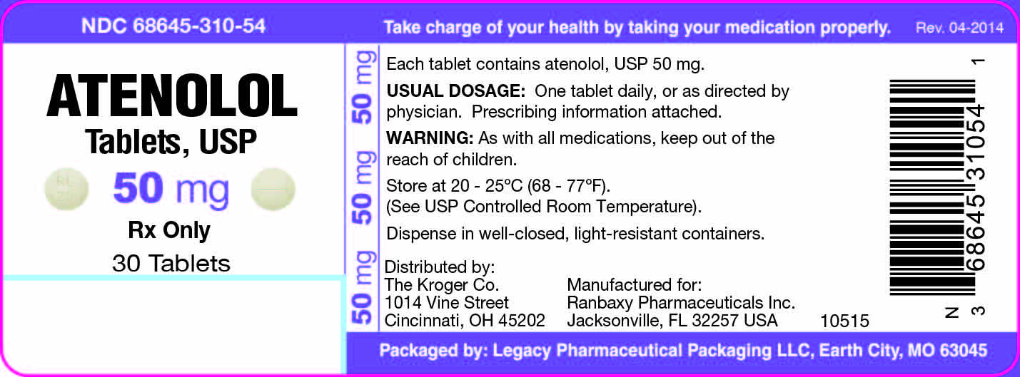 Atenolol Tablets, USP 50mg