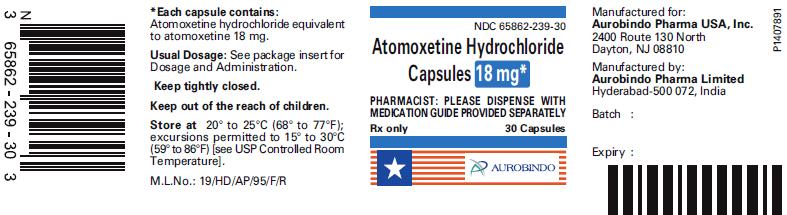 PACKAGE LABEL-PRINCIPAL DISPLAY PANEL - 18 mg (30 Capsule Bottle)