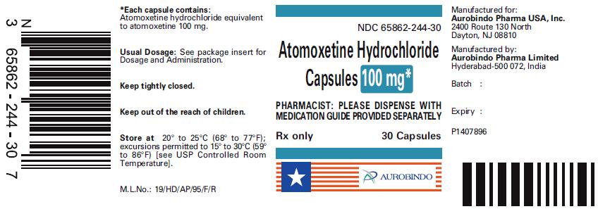 PACKAGE LABEL-PRINCIPAL DISPLAY PANEL - 100 mg (30 Capsule Bottle)