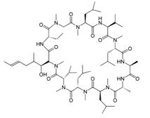 structural formula for cyclosporine