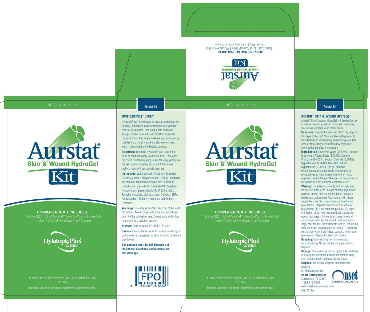 Aurstat Skin & Wound Hydrogel Carton Label
                            