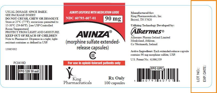 PRINCIPAL DISPLAY PANEL - 90 mg Capsule Bottle Label