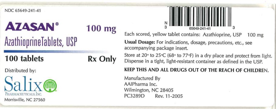 AZASAN 100 mg Tablets Carton Label