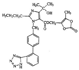 Structural formula for olmesartan medoxomil