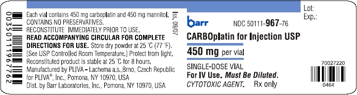 Image of 450 mg Vial Label