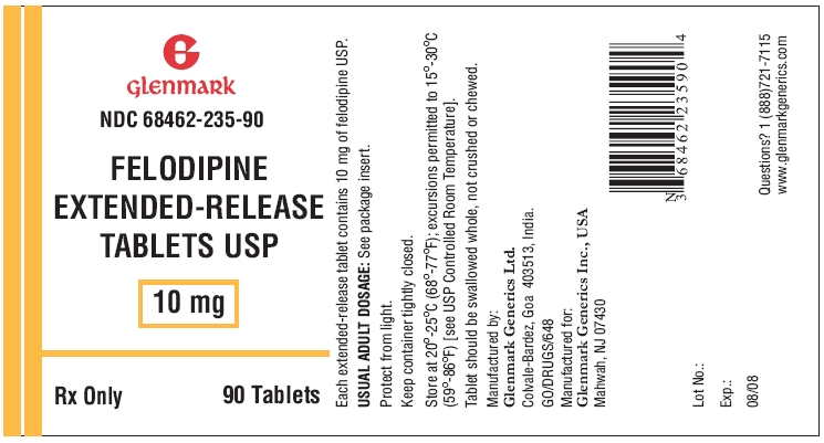 Felodipine ER Tablets USP 10 mg Bottle Label