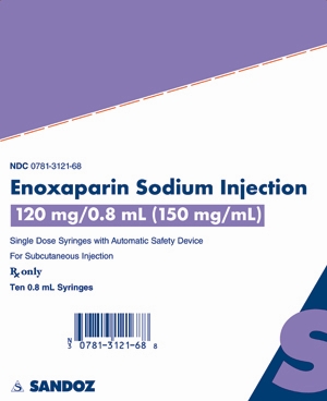 Enoxaparin Sodium 120 mg per 0.8 mL Carton