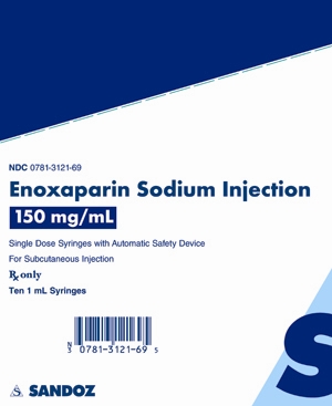 Enoxaparin Sodium 150 mg per mL Carton