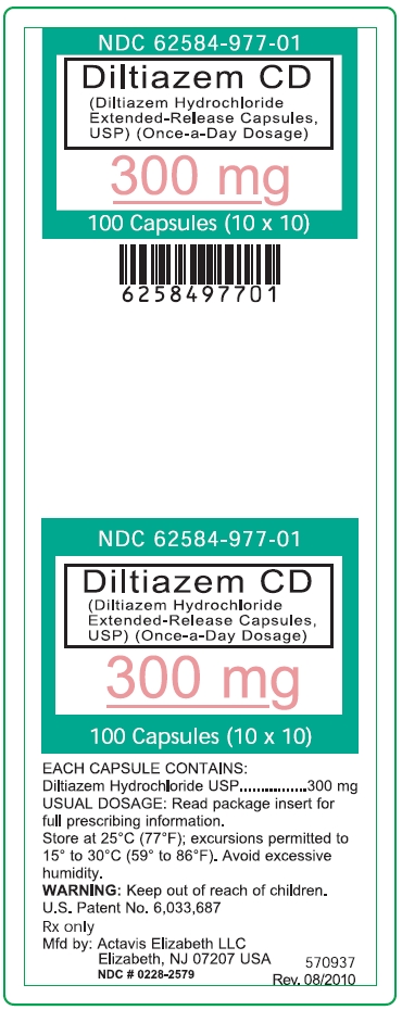 Diltiazem CD 300 mg, USP (10x10) UD