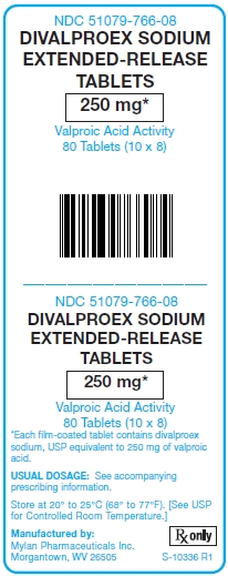 Divalproex Sodium E.R. 250 mg Tablets Unit Carton Label