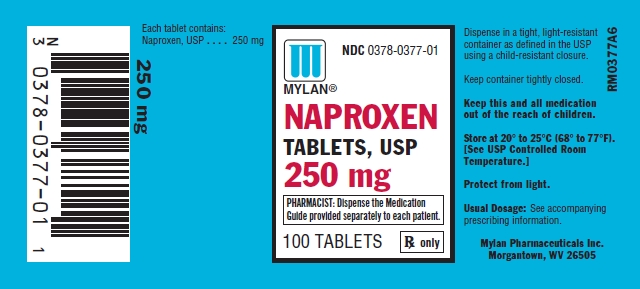 Naproxen Tablets 250 mg Bottles