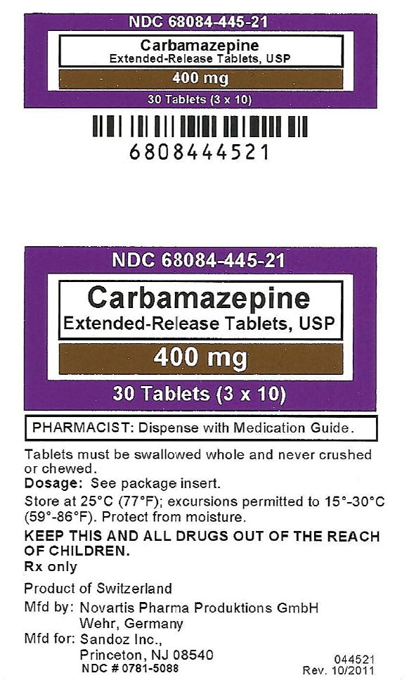 Carbamazepine ER 400 mg, (3x10)