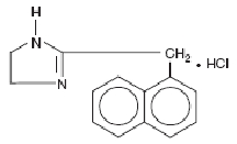 Naphazoline Hydrochloride (structural formula)