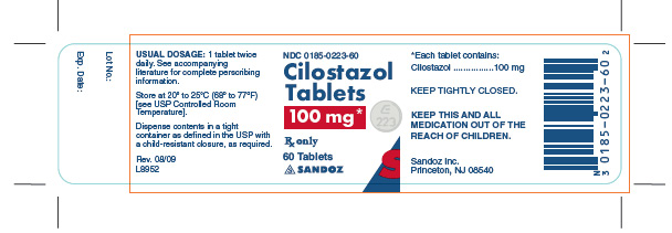 Cilostazol 100 mg x 60 Tablets - Label