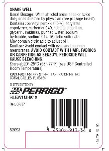 Benzoyl Peroxide Wash 5% - 8 oz Label (Back)