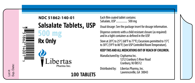 SALSALATE TABLETS, USP 500 mg, 100ct