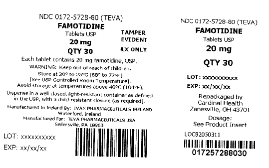 Famotidine 20 mg carton