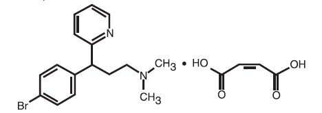 Brompheniramine Maleate Structural Formula