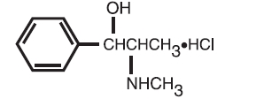 Pseudoephedrine Hydrochloride Structural Formula