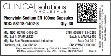 Phenytoin Sodium ER 100mg Capsules 30 ct blister card