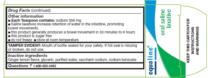 Equaline Oral Saline Laxative Packaging drug facts 2