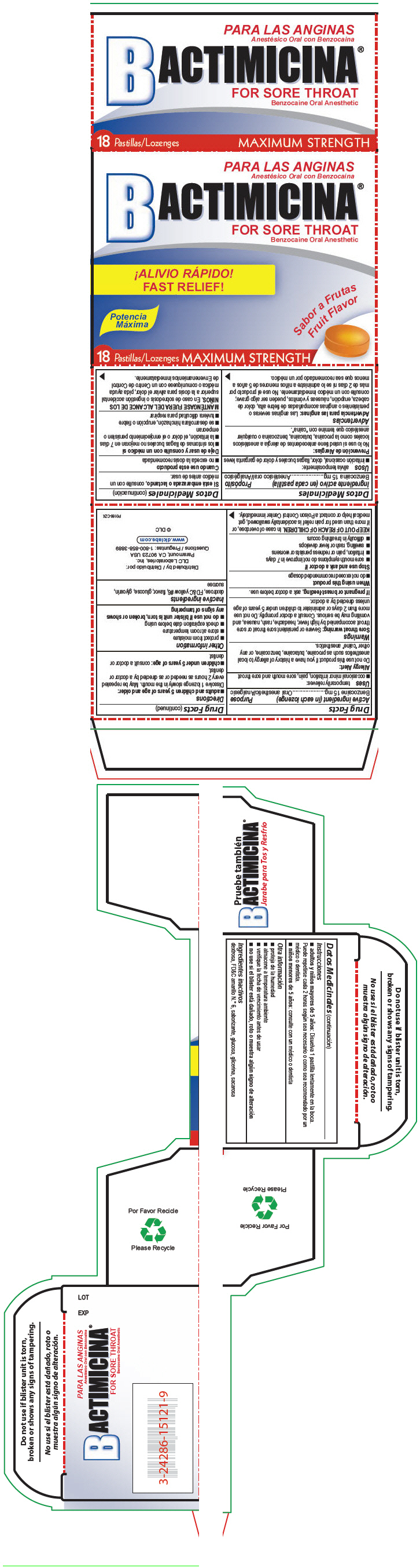 PRINCIPAL DISPLAY PANEL - 18 Lozenge Carton