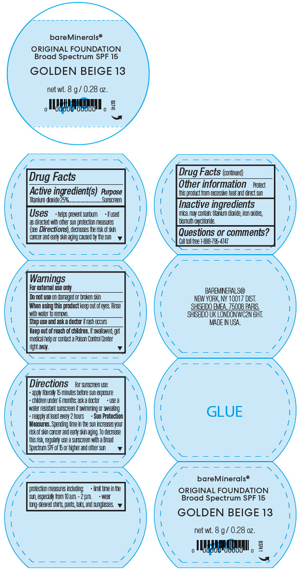 PRINCIPAL DISPLAY PANEL - 2 g Jar Label - Golden Beige